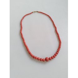 Art Deco koral halskde 