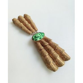 Art Nouveau bltespnde i messing