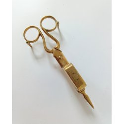 Antik lysesaks / lyseslukker i messing 