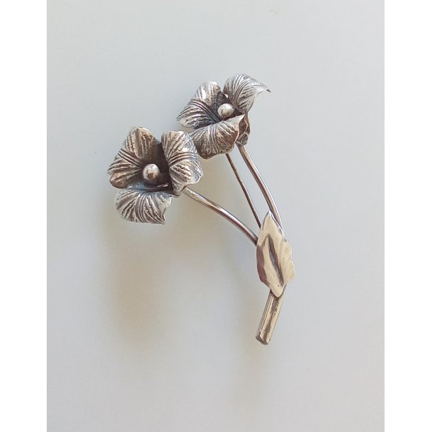 Retro broche i slv 