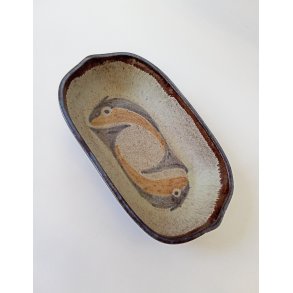 Helge og Rie Jacobsen keramik fad / skl