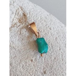 Guld vedhng med turkis, 585 BH