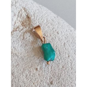 Guld vedhng med turkis, 585 BH