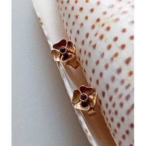 Guld reringe med rgkvarts 