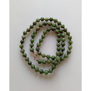 Vintage jade halskde 