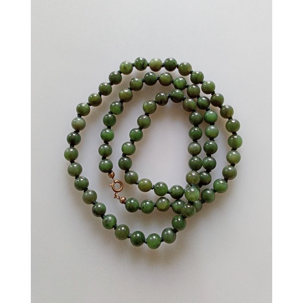 Vintage jade halsk�de 