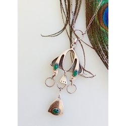 Theodor Fahrner Art Nouveau halskde i slv 