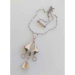 Theodor Fahrner Art Nouveau halskde i slv 