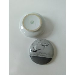 Heubach porceln krukke med lg / bonbonniere 