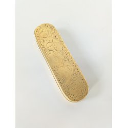 Antik tobaksdse / snusdse udfrt i messing og kobber