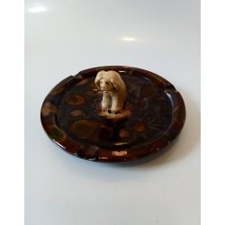 Antik skl i glaseret keramik 