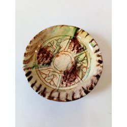 Antik tallerken i lertj 