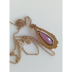 Art Nouveau halskde med vedhng 