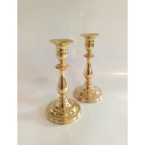 Antikke Danske brudestager i messing 