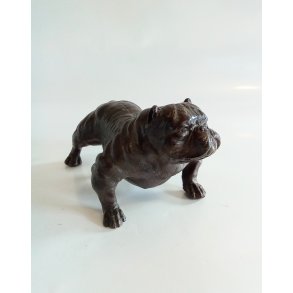 Bronze skulptur af English Bulldog