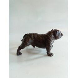 Bronze skulptur af English Bulldog