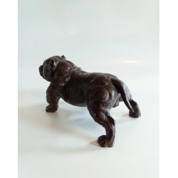 Bronze skulptur af English Bulldog