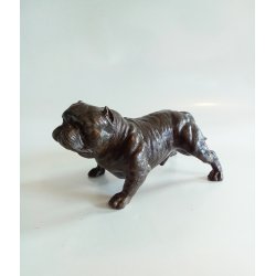 Bronze skulptur af English Bulldog