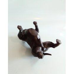 Bronze skulptur af English Bulldog