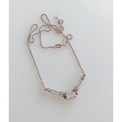 Art Deco halskde i slv 