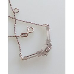 Art Deco halskde i slv 