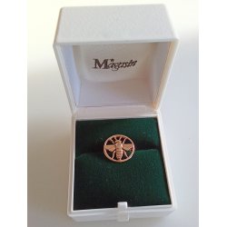 Volmer Bahner broche i 14 karat guld 