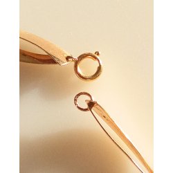 Retro smykkest i 14 karat guld prydet med turkis