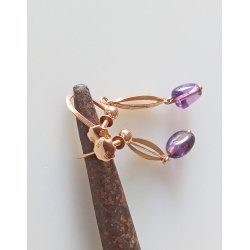 Herman Siersbl reskruer i 14 karat guld med ametyst 