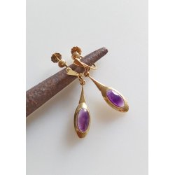 Hans Jensen &amp; Co. Retro reskruer i 14 karat guld 