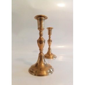 Antikke Svenske lysestager i messing 