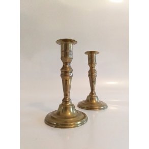 Antikke Danske lysestager i messing 