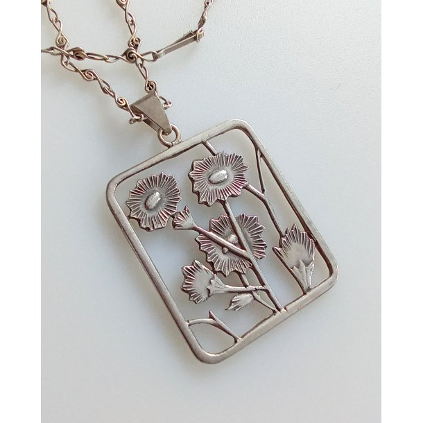 Chr. Veilskov s�lv halsk�de med vedh�ng 