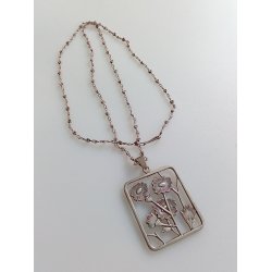 Chr. Veilskov s�lv halsk�de med vedh�ng 