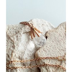  Scrouples  halsk�de i forgyldt s�lv med vedh�ng