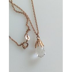  Scrouples  halsk�de i forgyldt s�lv med vedh�ng