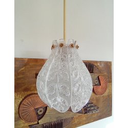 Carl Fagerlund / Orrefors lysekroner i krystal og messing 