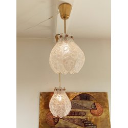 Carl Fagerlund / Orrefors lysekroner i krystal og messing 