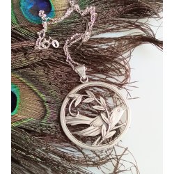 CHr. Veilskov halsk�de med vedh�ng i s�lv 