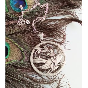 CHr. Veilskov halsk�de med vedh�ng i s�lv 