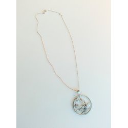 CHr. Veilskov halsk�de med vedh�ng i s�lv 