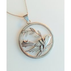 CHr. Veilskov halsk�de med vedh�ng i s�lv 