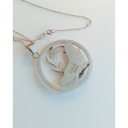 CHr. Veilskov halsk�de med vedh�ng i s�lv 