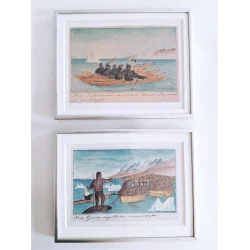 Fire gr�nlandske illustrationer af Aron fra Kangeq