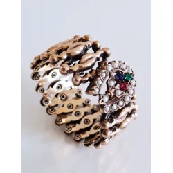 Victoriansk scissors armb�nd i forgyldt messing 