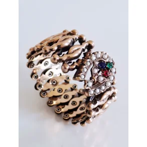 Victoriansk scissors armb�nd i forgyldt messing 