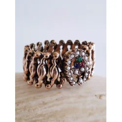 Victoriansk scissors armb�nd i forgyldt messing 