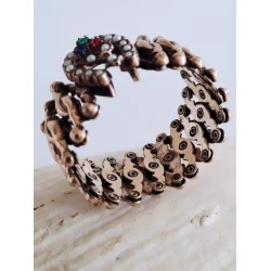 Victoriansk scissors armb�nd i forgyldt messing 