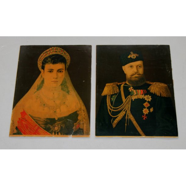Olietryk af Princess Dagmar og Aleksander III
