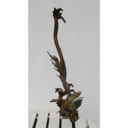 Kinesisk drage i messing