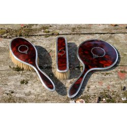 Antik toilet st i slv og skildpaddeskjold